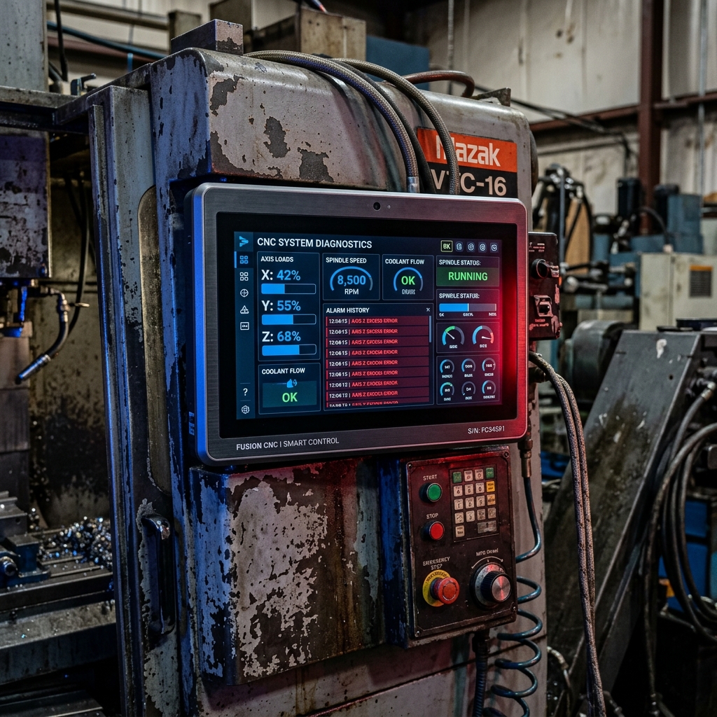 Sertifikalı CncSonic mühendisleri tarafından modernizasyon kablolaması yapılan üst düzey Fanuc CNC panosu