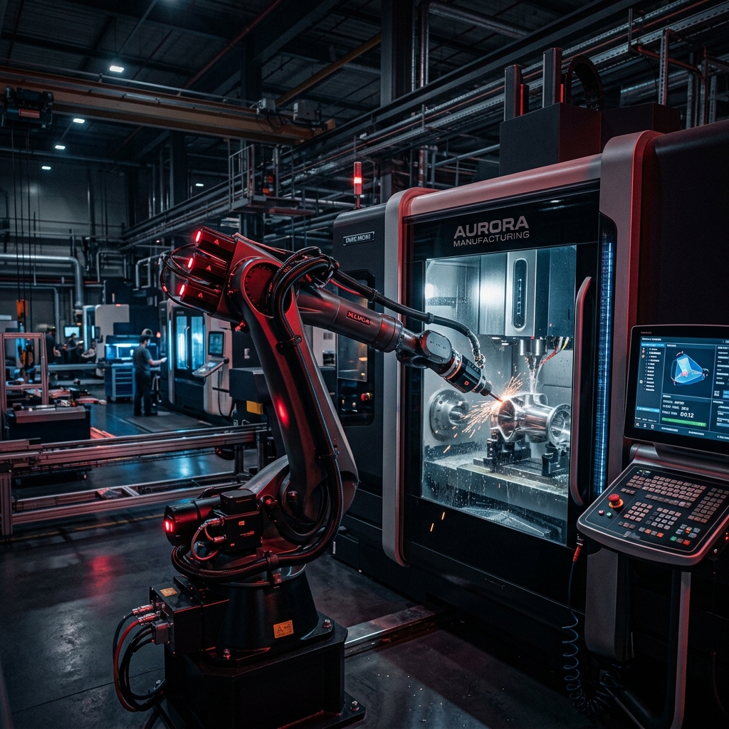 CncSonic tarafından entegre edilen, montaj hattında çalışan otonom endüstriyel robot hücresi